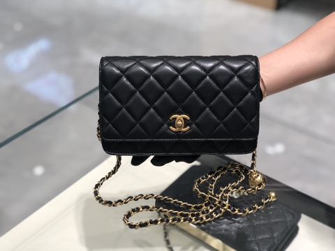TÚI CHANEL DIAMOND BALL LAMBSKIN BLACK DA HAAS 19