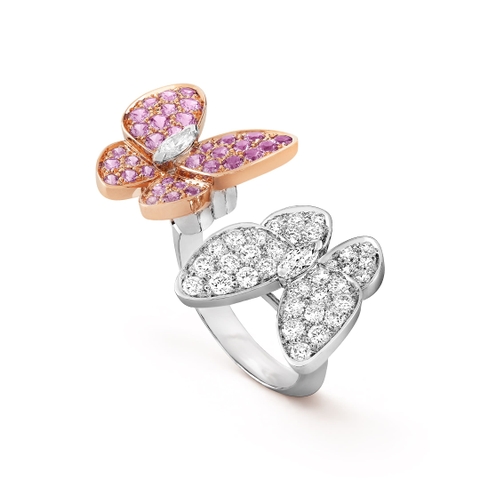 NHẪN VAN CLEEF & ARPELS TWO BUTTERFLY TWO RINGS