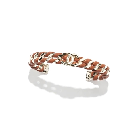 VÒNG TAY CHANEL CC LEATHER BRACELET