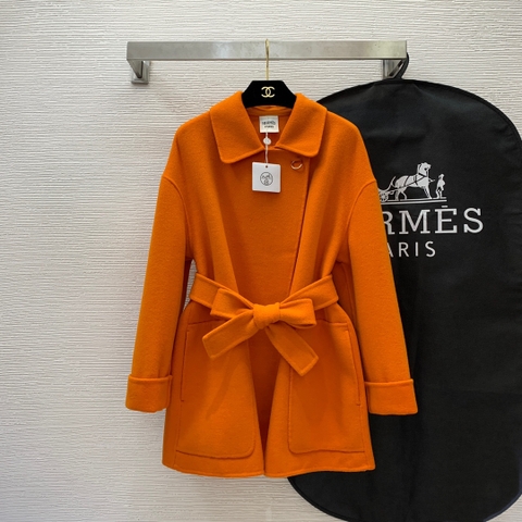 ÁO HERMES CASHMERE ORANGE Jacket Top AAA