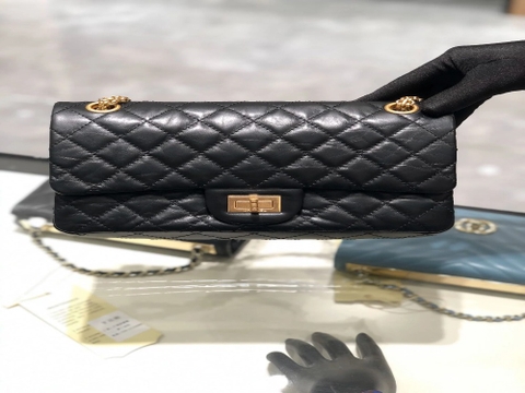 TÚI CHANEL 2.55 MINI LAMBSKIN WHITE DA HAAS GOLD 24