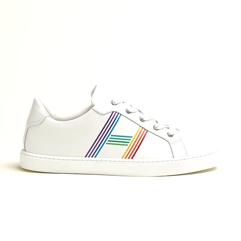 GIÀY HERMES Avantage sneaker Blanc  Rainbow