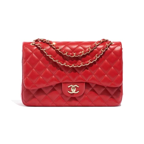 TÚI Chanel CF Jumbo Lamb Red