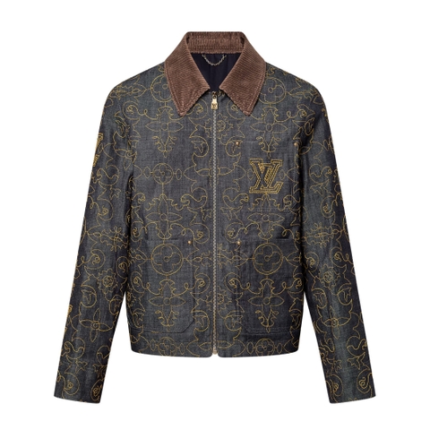 ÁO LOUIS VUITTON DENIM VINTAGE JACKET TOP QUALITY AAA