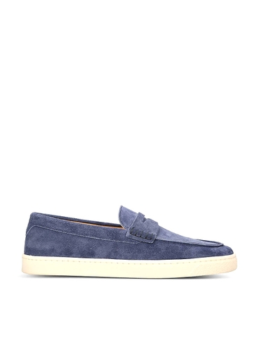 GIÀY BRUNELLO CUCINELLI Hybrid suede loafers
