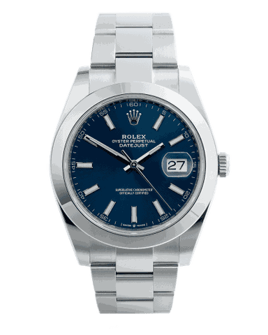 Đồng hồ Rolex Datejust Blue Dial mặt số màu xanh dương