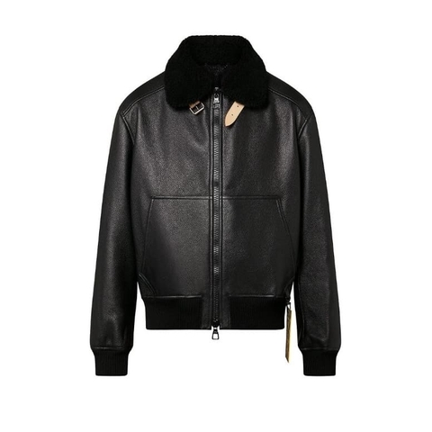 ÁO LOUIS VUITTON FUR LEATHER JACKET TOP QUALITY AAA UNISEX