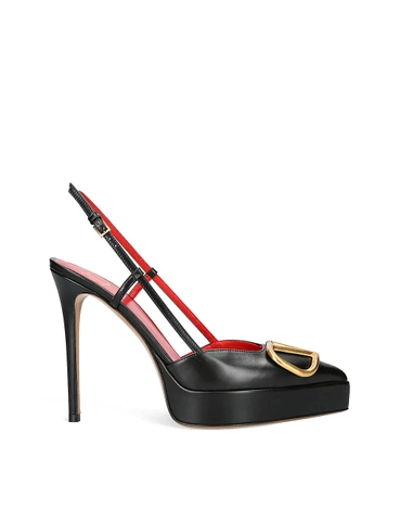 GIÀY VALENTINO GARAVANI VLOGO 120 pointed-toe leather slingback court