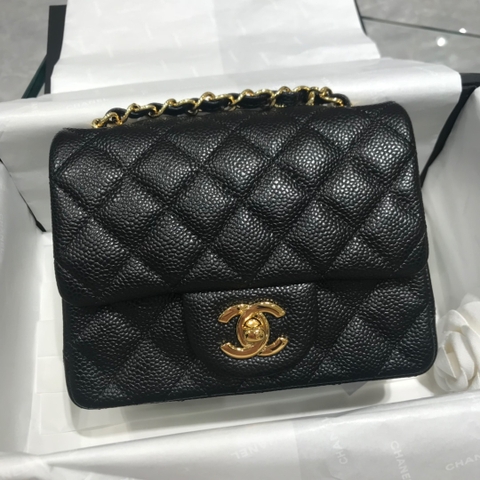 TÚI CHANEL CF CAVIAR BLACK DA HAAS 17