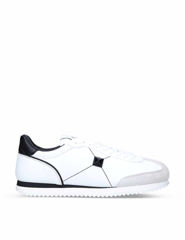 GIÀY VALENTINO GARAVANI Retrorunner stud-embellished leather low-top trainers