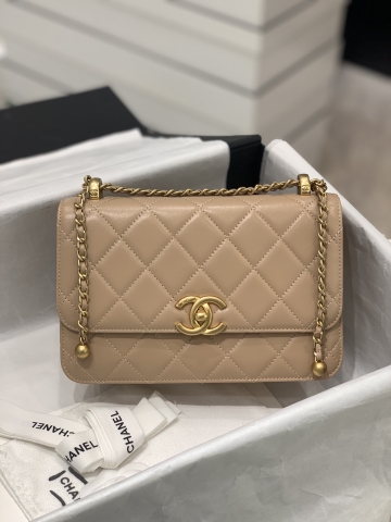 TÚI CHANEL CF 22 Brown Nâu da HAAS