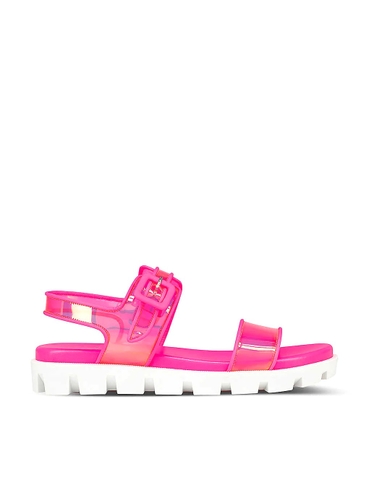 DÉP SANDAL CHRISTIAN LOUBOUTIN Duniss PVC and leather sandals