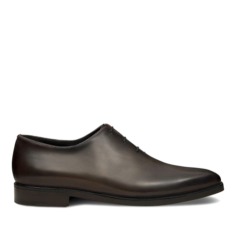 GIÀY BERLUTI Alessandro Demesure Leather Oxford Nero Grigio