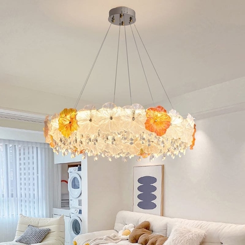 Đèn Chùm hoa lan căn hộ cao cấp sang trọng phong cách Pháp S191(Liên hệ để được giá tốt nhất)