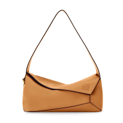 TÚI Loewe Women Puzzle Hobo Bag in Nappa Calfskin-Brown