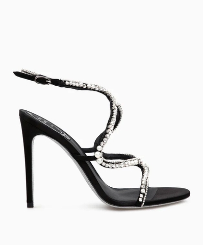 GIÀY RENE CAOVILLA AIKA SANDALS WITH BEADS AND CRYSTALS