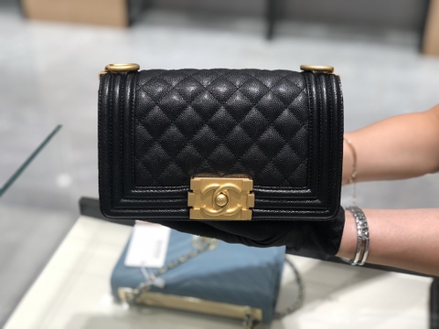 TÚI CHANEL LEBOY CAVIAR BLACK ĐEN DA HAAS GOLD 20