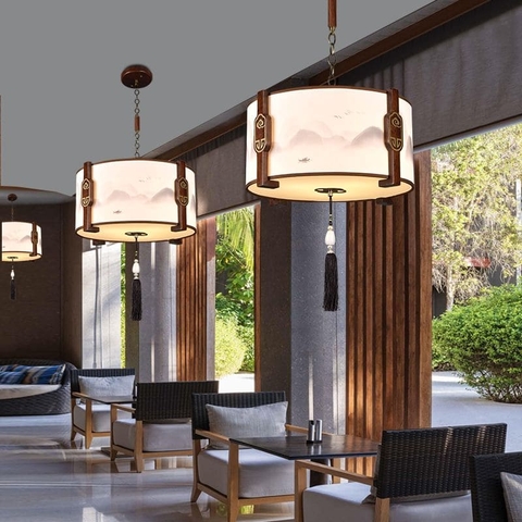 Đèn Chùm ỗ nguyên khối nhà hàng hành lang ban công khách sạn phong cách Cổ Trung Quốc S43(Liên hệ để được giá tốt nhất)