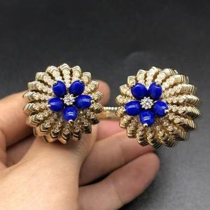Vòng tay Cactus de Cartier đá Lapis Lazuli kim cương vàng hồng 18K