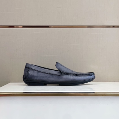 GIÀY BERLUTI DRIVING GRAY HANDMADE TOP QUALITY SHOES AAA