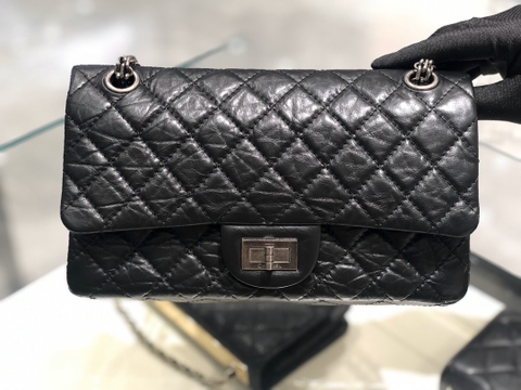 TÚI CHANEL 2.55 LAMBSKIN BLACK DA HAAS 24
