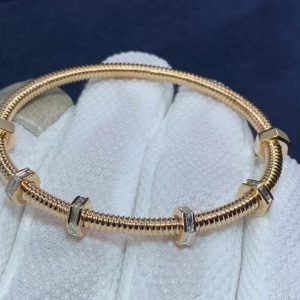 Vòng tay Cartier Ecrou De Cartier vàng hồng 18K