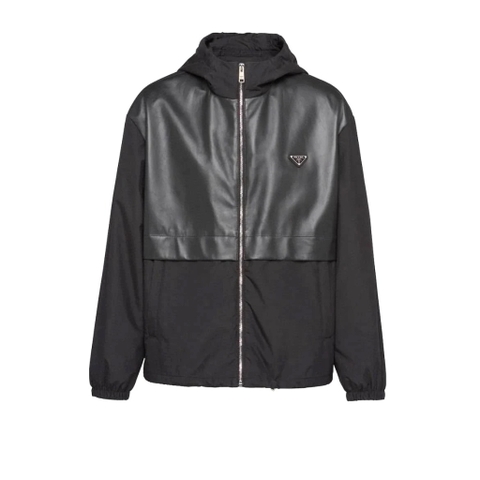 ÁO PRADA BOMBER LEATHER JACKET TOP QUALITY AAA