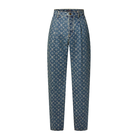 QUẦN LOUIS VUITTON DENIM MONOGRAM TOP QUALITY AAA UNISEX