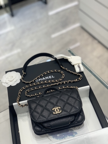 TÚI Chanel mini 22B black đen