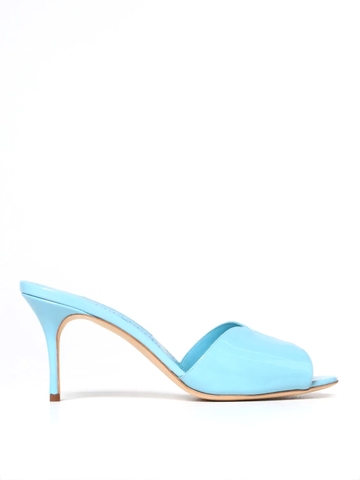 GIÀY MANOLO BLAHNIK Blue heeled sandals shoes