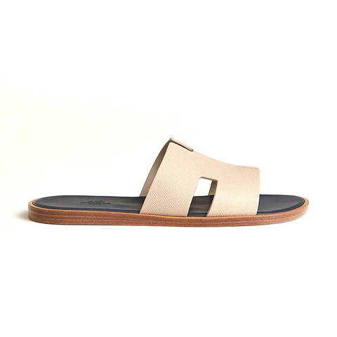 DÉP HERMES IZMIR EPSOM LEATHER Blanc Gomme Bleu Céleste