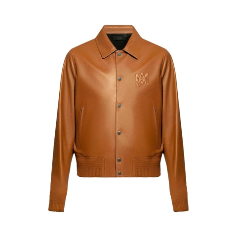 ÁO AMIRI BOMBER LAMBSKIN LEATHER JACKET TOP QUALITY AAA DA CỪU