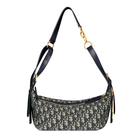 TÚI Dior Women Small D-Journey  màu xanh Dior Oblique Jacquard