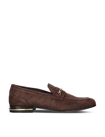 GIÀY BALLY Genos buckle-embellished suede loafers