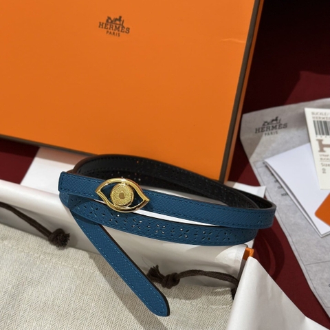 DÂY LƯNG HERMES Calfskin and Gold Buckle
