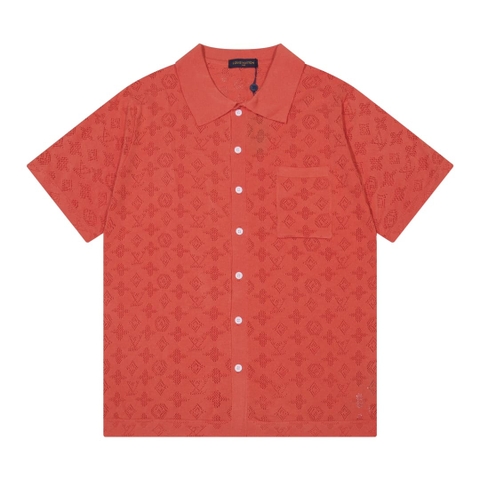 ÁO LOUIS VUITTON POLO SHIRT CARROT MÀU CÀ RỐT DỆT KIM