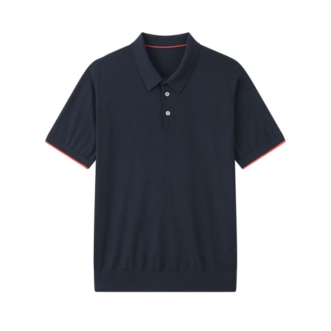 ÁO LORO PIANA POLO SHIRT BLUE MÀU XANH DỆT KIM