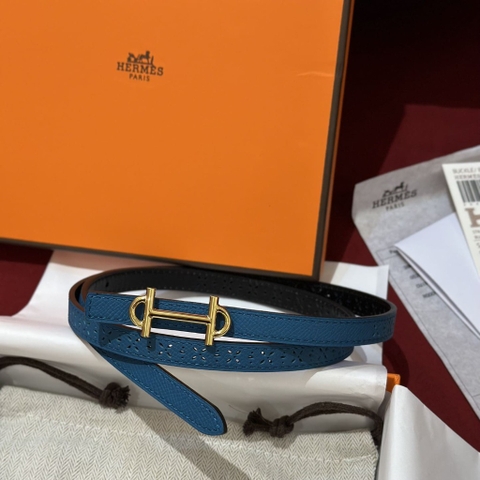 DÂY LƯNG HERMES Calfskin and Gold Buckle