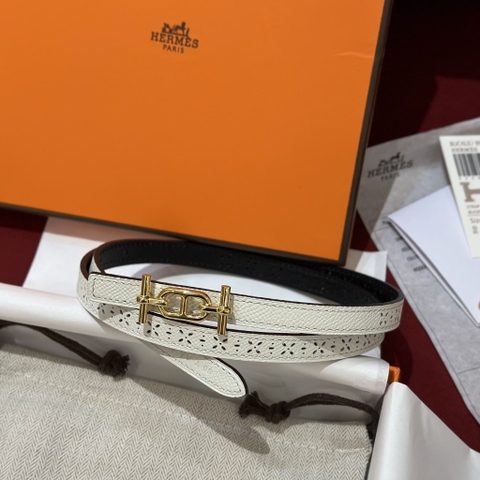 DÂY LƯNG HERMES Calfskin and Gold Buckle