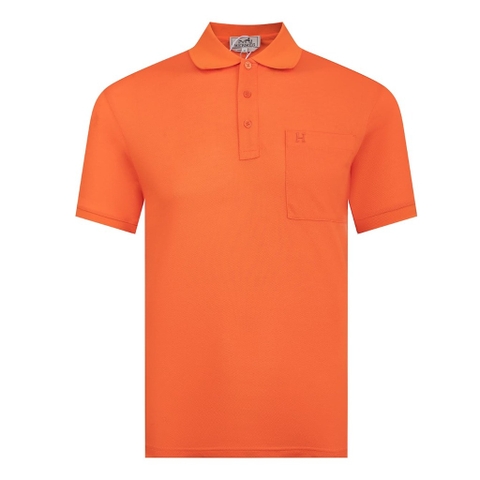 ÁO HERMES POLO SHIRT PIQUE ORANGE MÀU CAM