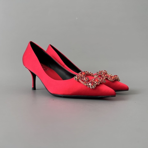 GIÀY ROGER VIVIER RED GLITTER