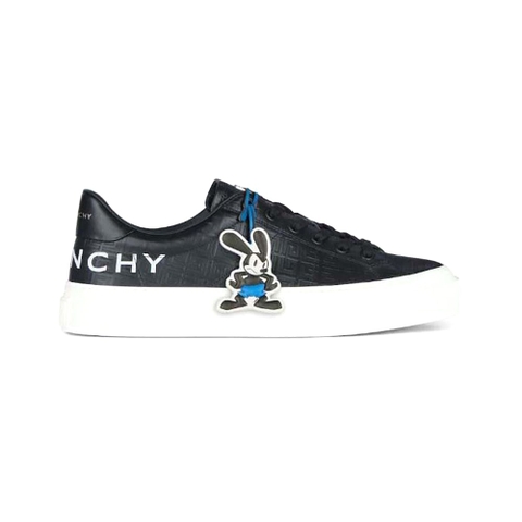 GIÀY Givenchy Unisex Oswald City Sport Sneakers in Leather-Black