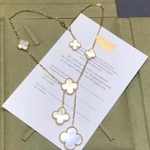 DÂY CHUYỀN VAN CLEEF & ARPELS ALHAMBRA M.O.P GOLD 18K YELLOW GOLD