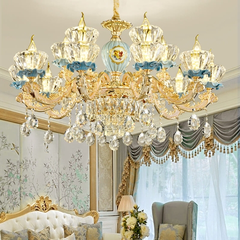 Đèn Chùm pha lê biệt thự nhà hàng,phòng khách sang trọng phong cách Pháp S173(Liên hệ để được giá tốt nhất)