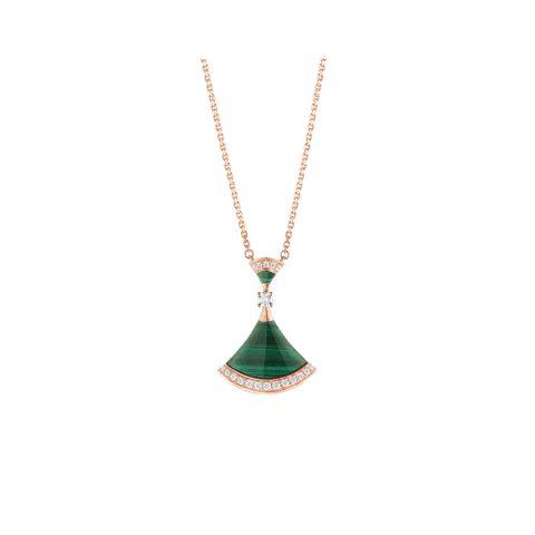 DÂY CHUYỀN BULGARI DIVAS’ DREAM MALACHITE DIAMOND 18K ROSE GOLD