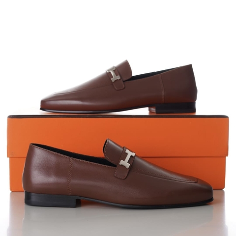 GIÀY HERMES GIOVANNI LOAFER BROWN AAA