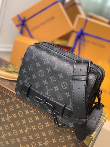 TÚI LOUIS VUITTON STEAMER New Classics Monogram Eclipse Messenger Bag