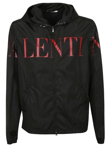 ÁO VALENTINO LOGO PRINT HOODED JACKET