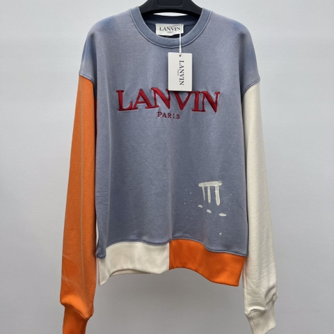 ÁO LANVIN Paris Heart Logo Sweater Unisex