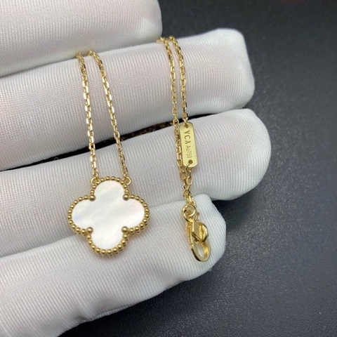 DÂY CHUYỀN VAN CLEEF & ARPELS ALHAMBRA M.O.P 15MM GOLD 18K YELLOW GOLD